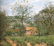 Camille Pissarro Hut villages France oil painting artist
